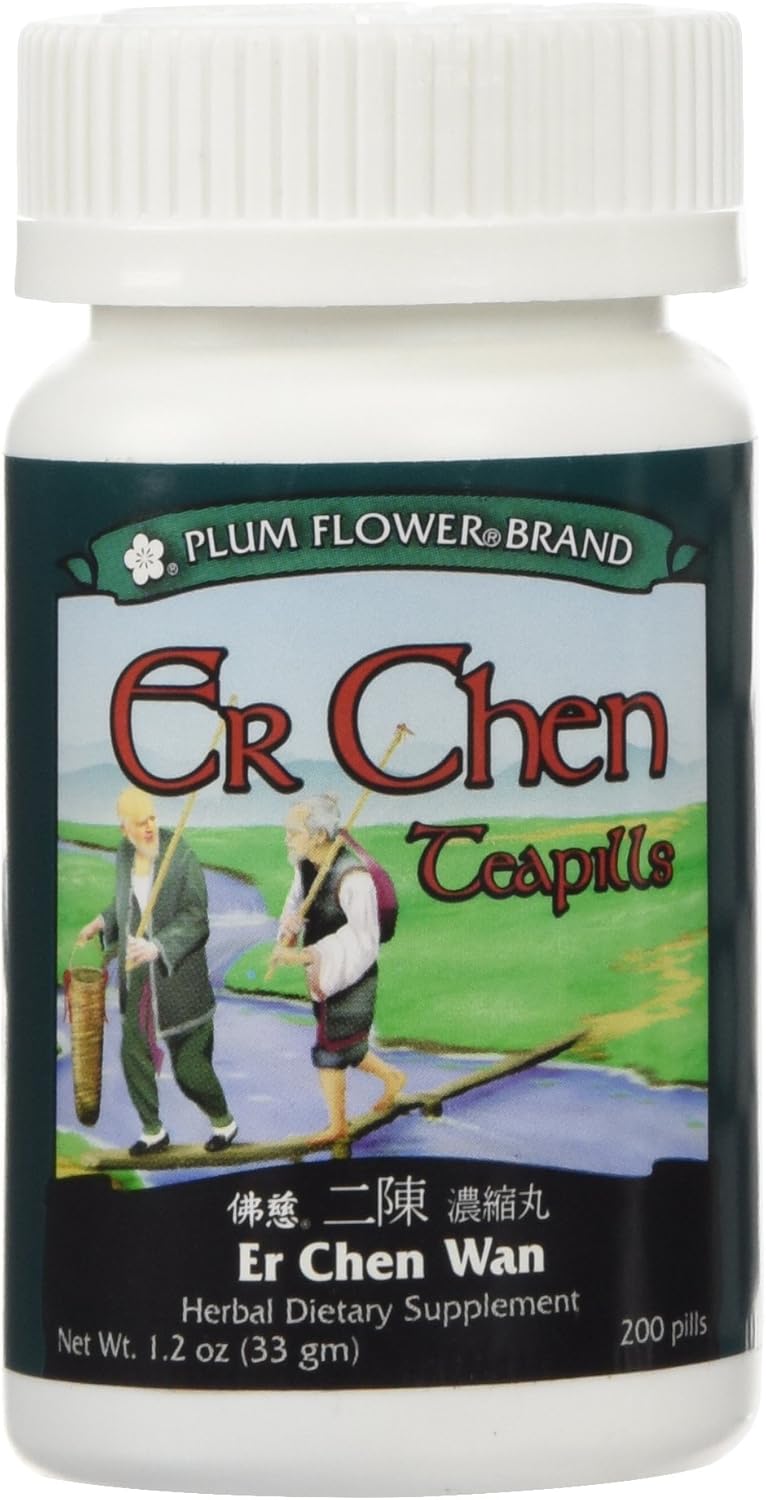 Plum Flower Er Chen Teapills (Er Chen Wan) - Herbal Dietary Supplement, 200 Count - Image 1